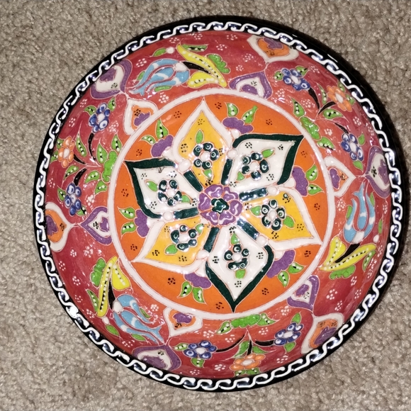 Large Turkish Ceramic HandMade Decorative Bowl - Picture 1 of 3